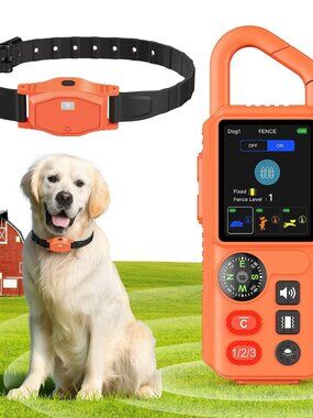 4-in-1 Wireless Dog Fence System, Electric Fences for Medium Large Dogs, 4 Modes